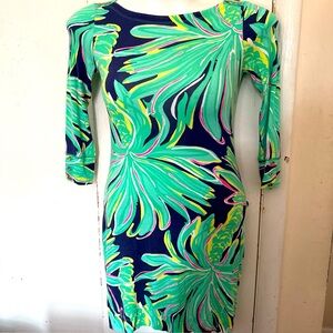Lilly Pulitzer Corine Palm Trees Dress Size XS